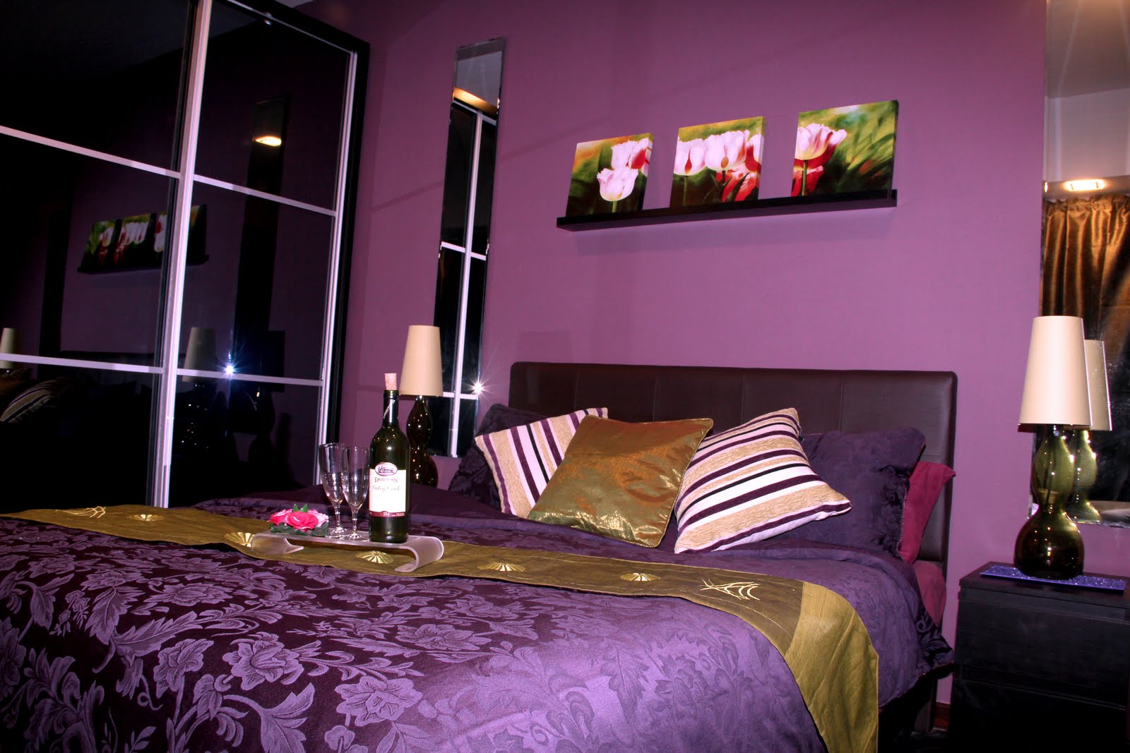 Фиолетовые Стены В Спальне